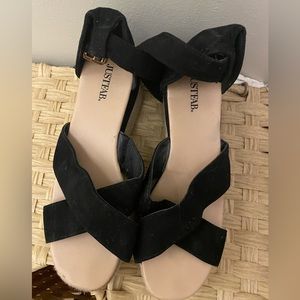 JustFab Black Sandals